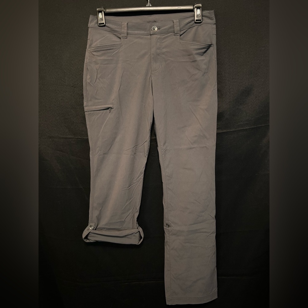 Eddie Bauer Pants Womens 10 Gray Travex Outdoor Pockets Activewear Nylon